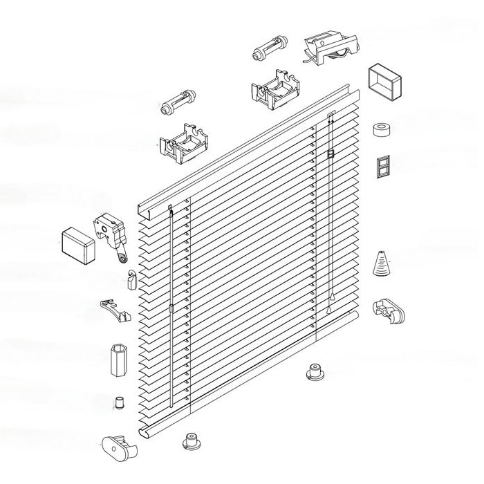 Aluminium Venetian Blind components